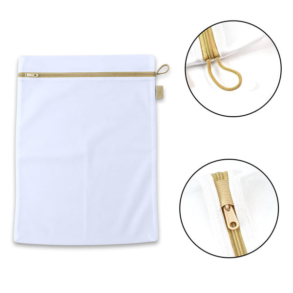 Large Mesh Laundry Bags for Delicate with Premium Zipper, Travel Storage Organize Bag, Clothing Washing Bags for Laundry, Blouse, Bra, Hosiery, Stocking, Underwear, Lingerie (1 Pc)